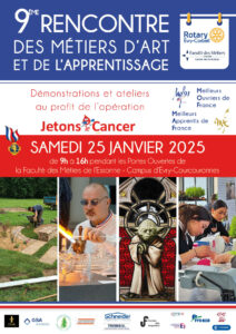 affiche rencontre des métiers d'art 25 janvier 2025